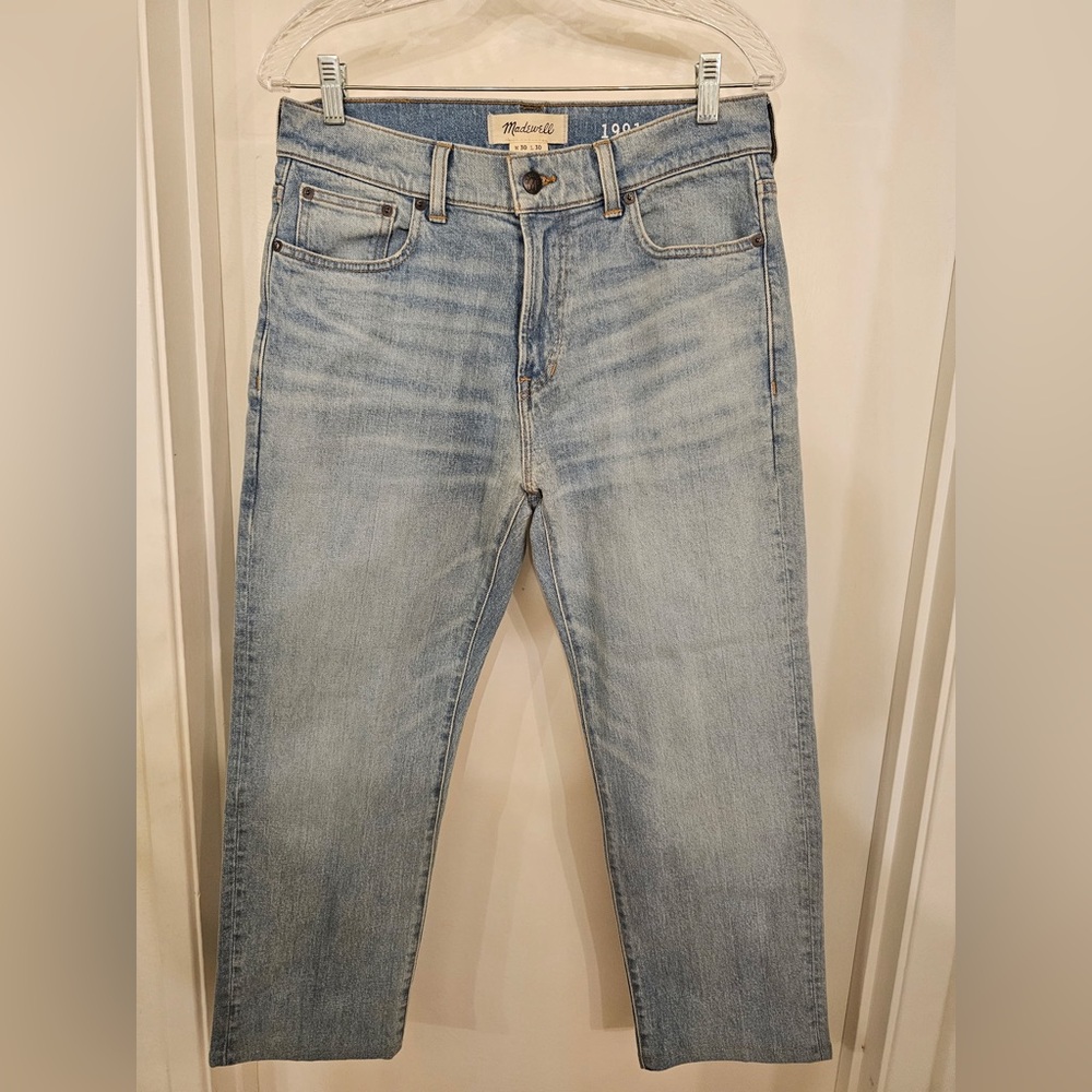 🩵 Madewell 1991 Straight Leg Jeans – Size 30x30 – Light Wash – NWOT 🩵